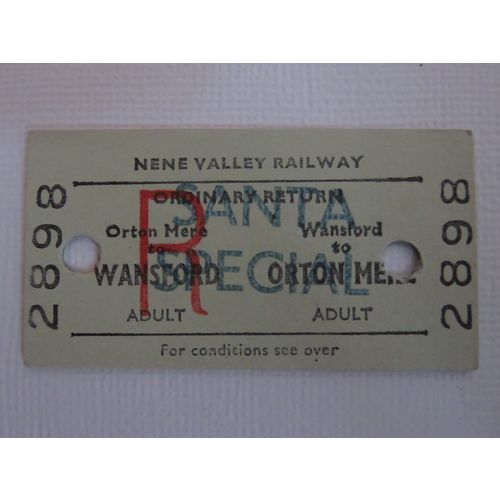 Nene Valley Railway Wansford-Orton Mere Adult Rtn Santa Special Ticket
