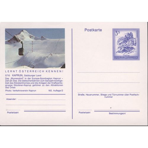 Austria unused - 3s pre-paid - Kaprun, Salzburger Land