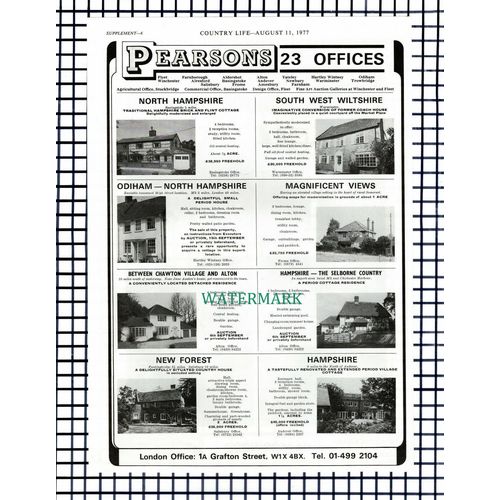 X1079) Odiham Warminster Coach House Sale Advert - 1977 Cutting