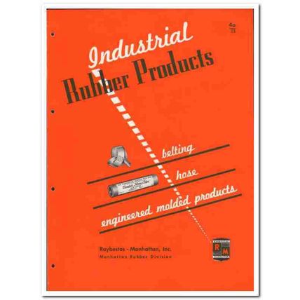 Raybestos-Manhattan Inc 1946 vintage rubber catalog belting hose