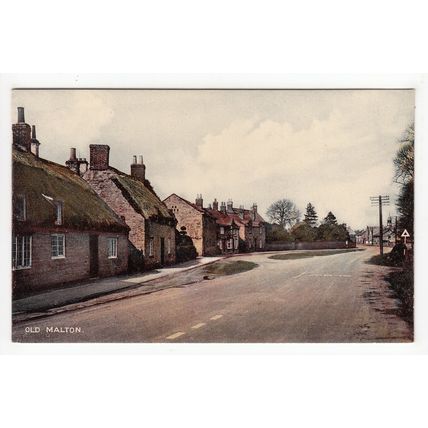 Village Street Old Malton Postcard North Yorkshire C