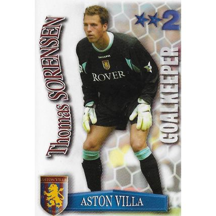 Magic Box Int. Shoot Out 2003/04: Aston Villa - Goalkeeper, Sørensen