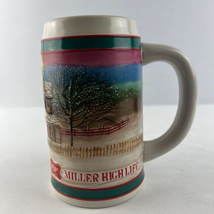 Miller High Life Best Holiday Tradition Winter Sleigh Ride Stein Commemorative