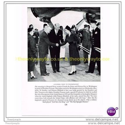 PRINCESS ELIZABETH VISITING WASHINGTON 1952, Book Illustration, 1953