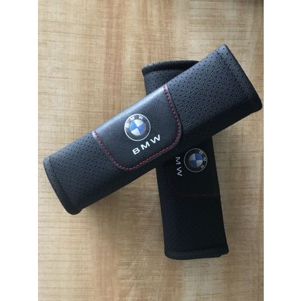2Pcs Black High Quality Car Seat Belt Shoulder Cushion Cover Pad Fit For BMW Car