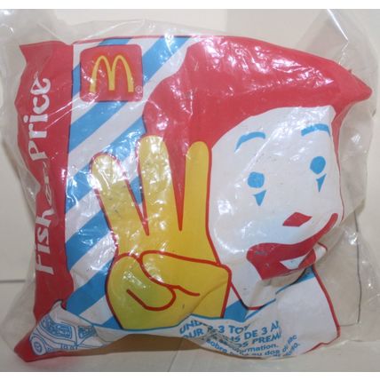 1996 McDonalds Fisher Price Under 3 Toy McDonalds Characters in School Bus Mint