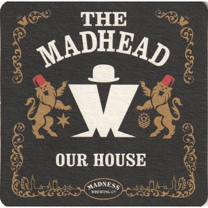 BEER MAT - GREAT YORKSHIRE BREWERY - THE MADHEAD/ MADNESS -(Cat No 002) - (2017)