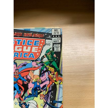 DC COMICS JUSTICE LEAGUE OF AMERICA #218 SEPT 1983 (VFN+) COMIC (LL)