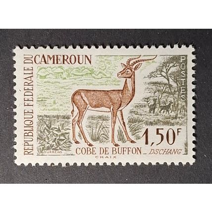 STAMP Cameroun SG311 1962 1Fr50 Ugandan Kob Mint Hinged