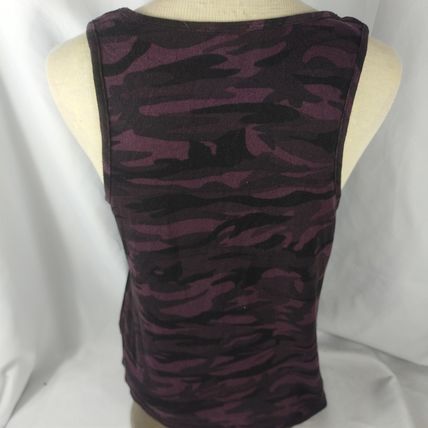 Midnight Bakery Women's Camo Black/Pink Muscle T-Shirt Size Medium