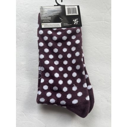 NEW Disney Minnie Mouse Purple Unisex Crew Socks Size 9-13