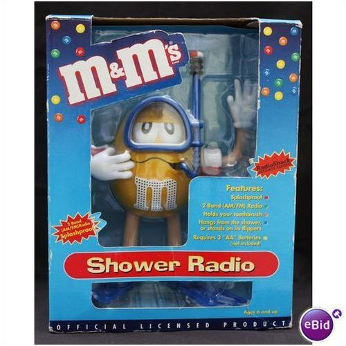 Radio Shack Exclusive M&Ms Shower Radio MIP