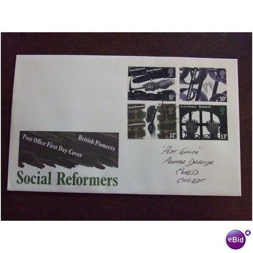 1976 GB Social Reformers PO First Day Cover - Chester