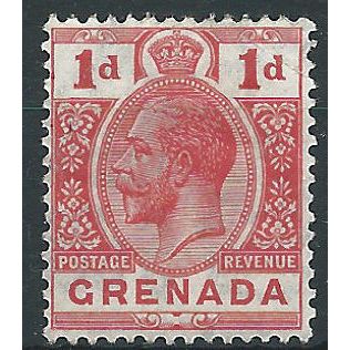 Grenada 1921 SG113 1d Carmine-Red Mounted Mint....