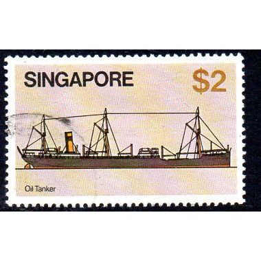 Singapore 1980 Ships definitives $2 value, used, SG 374