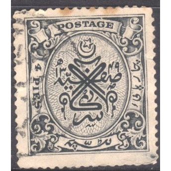 India (Hydrabad State) 1931 - SG41 - 4p black - Symbols 3