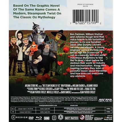 Blu-Ray - The Steam Engines Of Oz (2018) *Blu-Ray + DVD / Animation / Arcana*