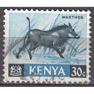 Kenia 1966 Michel 24 O Cote (2005) 0.10 Euro Phacochère de Somalie Cachet rond