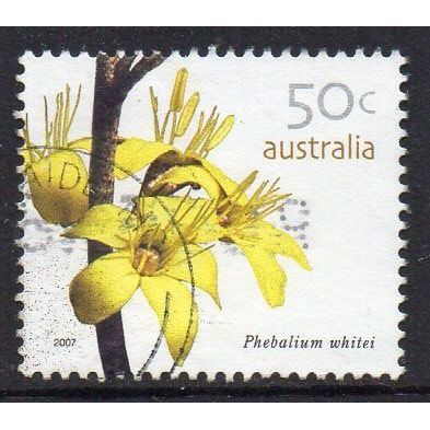 Australia 2007 Wildflower Definitive - Phebalium whitei 50c Sheet Used