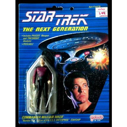 Star Trek - Galoob Action Figure - Commander Riker - 1988