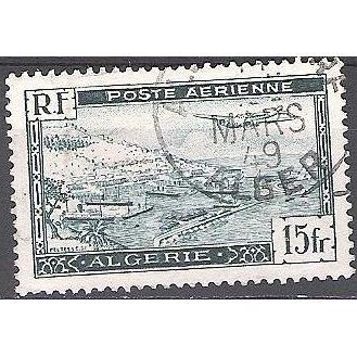 Algérie 1946 Michel 253 O Cote (2005) 0.30 € Avion et port d'Alger Cachet rond