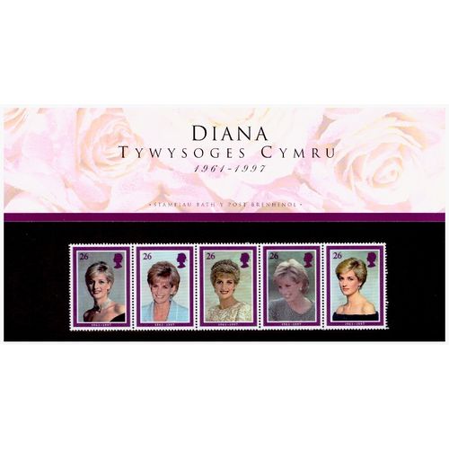 1998 GB "Princess Diana" Welsh Language & English Language Presentation Packs