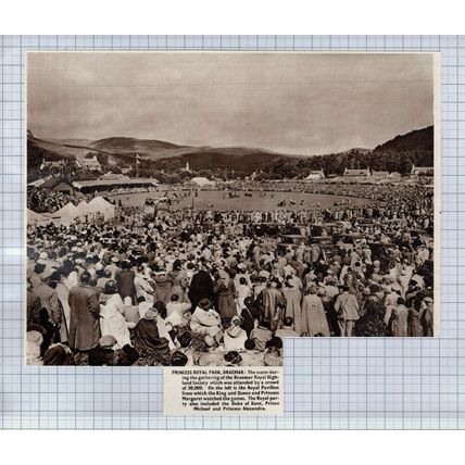 (5768) Princess Royal Park Braemar Royal Highland Society Gathering - 1950 Clip