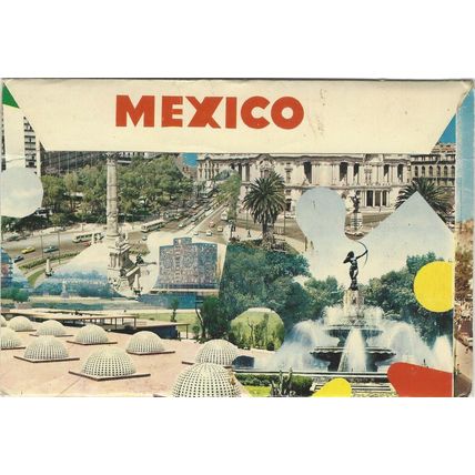 Vintage Mexico DF City of Palaces Picture Postcard Folder