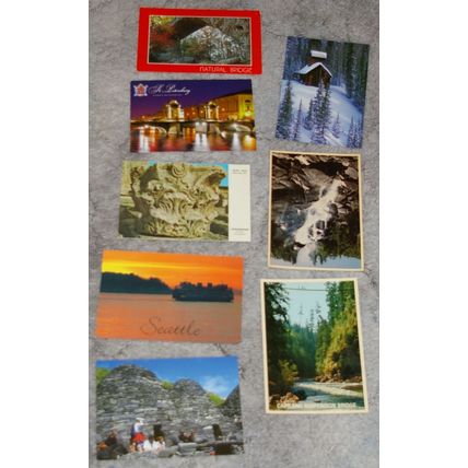 Lot of 20x Scenic Postcards Canada Usa WW Unused