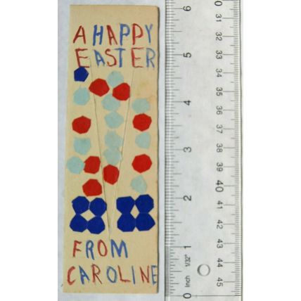 Vintage: handmade Easter bookmark - From Caroline