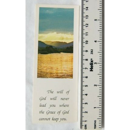 Bookmark - The will of God will never lead you where the Grace of God cannot kee