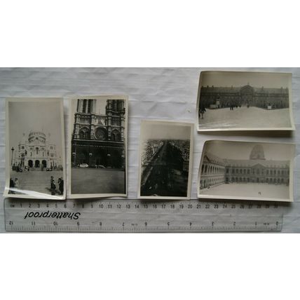 1952 five original photos of Paris