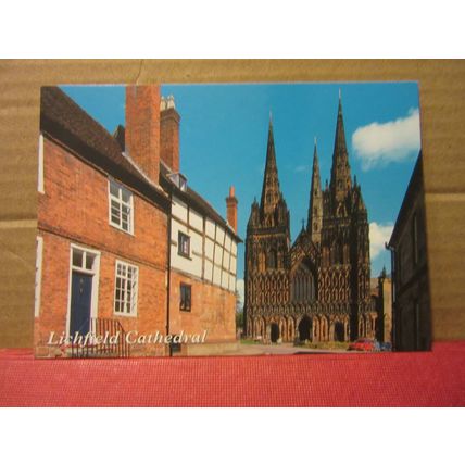 LICHFIELD CATHEDRAL, STAFFORDSHIRE unused postcard by J Salmon =