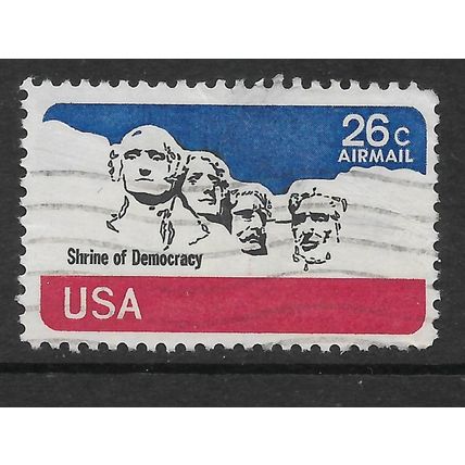 USA 1974 AIR 26c MT RUSHMORE NATIONAL MEMORIAL SG A1522 FINE USED#3