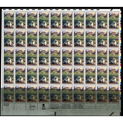 2635, Mint NH 26¢ Sheet Solvent Smear Error on Bottom Row - Stuart Katz