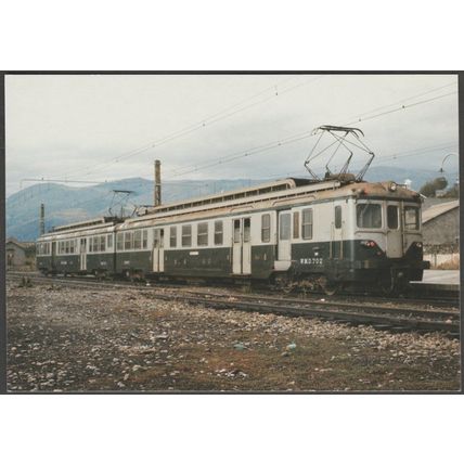 Unidad Eléctrica Serie 700 en Puigcerdà - Amics del Ferrocarril Tarjeta Postal