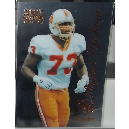 1996 Pinnacle Select Certified REGAN UPSHAW (Buccaneers) Rookie card #89