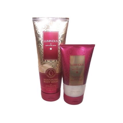 Luminous Wash & Scrub 2 Piece Bath & Body Works Moisturizing & Exfoliating
