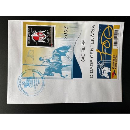 Cabo Verde 2022 FDC 1er jour Mi. ? S/S Block Sao Filipe Cidade Cavalo 1922 MNH