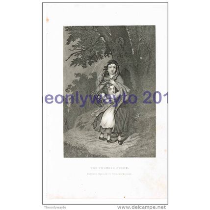 Thunder Storm, Peterson's Magazine, Book Illustration (Print), c1850