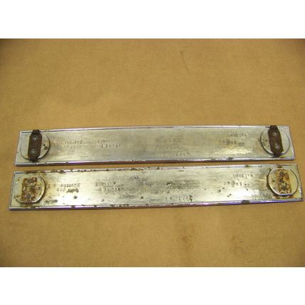 1964 DODGE DART GT INTERIOR DOOR PANEL EMBLEMS #2218196 PAIR OEM