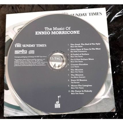 THE MUSIC OF ENNIO MORRICONE : PROMOTIONAL CD FROM THE SUNDAY TIMES