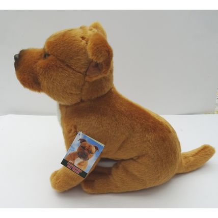 Amstaff Staffie Staffordshire Bull Terrier 12" Plush Black, Blue, Brindle or Red