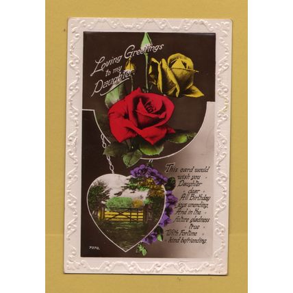 Loving Greetings to my Daughter - Postally Used - Swansea. Glam 13th August 1936