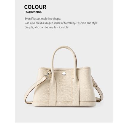 Genuine Leather Women Handbag and Shoulder Bag White