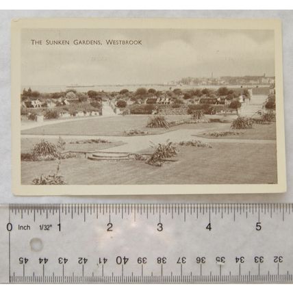 vintage postcard Westbrook, The Sunken Gardens