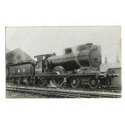 LMS Loco No 14468. RP Postcard.