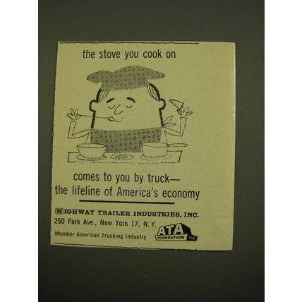 1961 Highway Trailer Industries, Inc. Ad - The stove you cook on comes to you