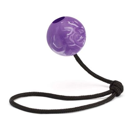 Dogline Euro Ball on Rope 2.36" (6cm) Purple
