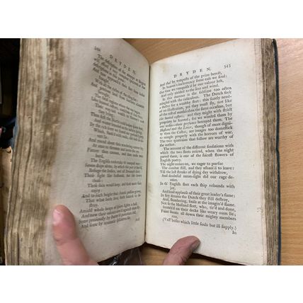 ANTIQUE SAMUEL JOHNSON "JOHNSON'S LIVES OF THE POETS" BOOK (P5)